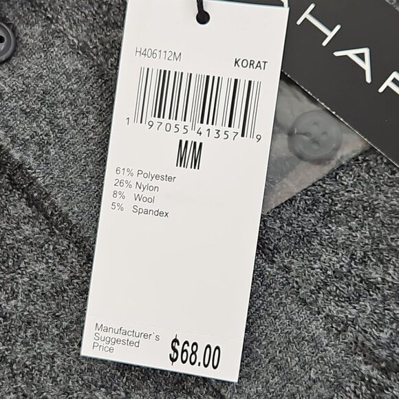 Tahari Wool Blend Sweater Men's Medium Grey Long Sleeve Pullover NWT MSRP $70 - Picture 9 of 16